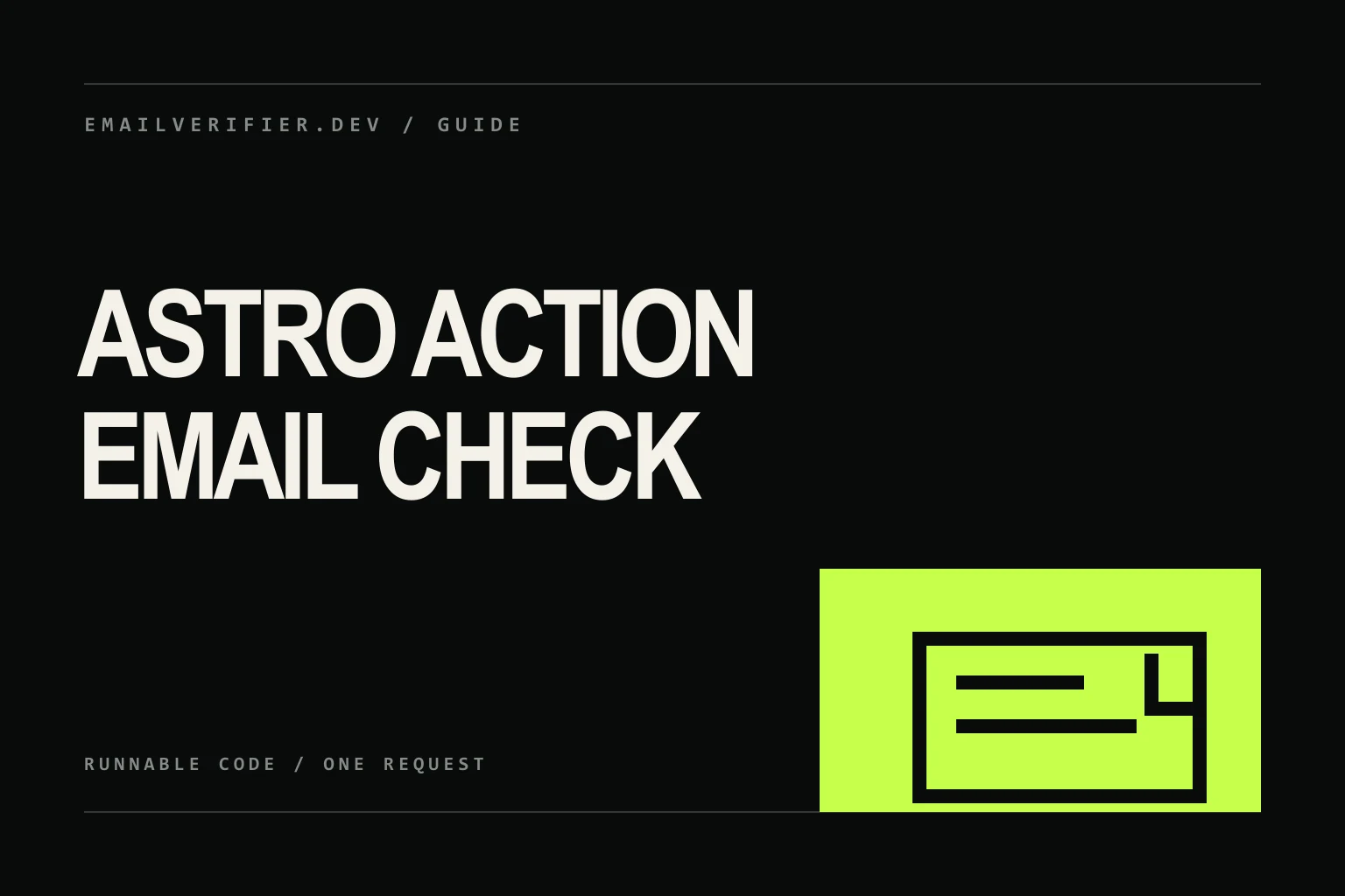 Astro Action email validation cover with a form submitting to one server function.