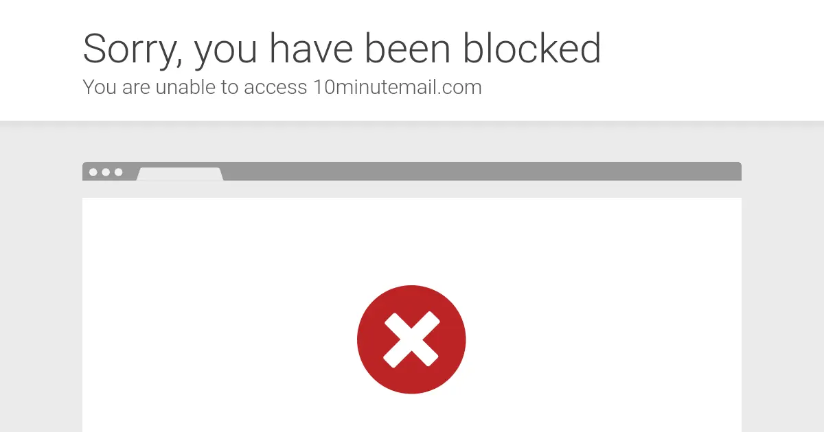 Website preview for 10minutemail.com