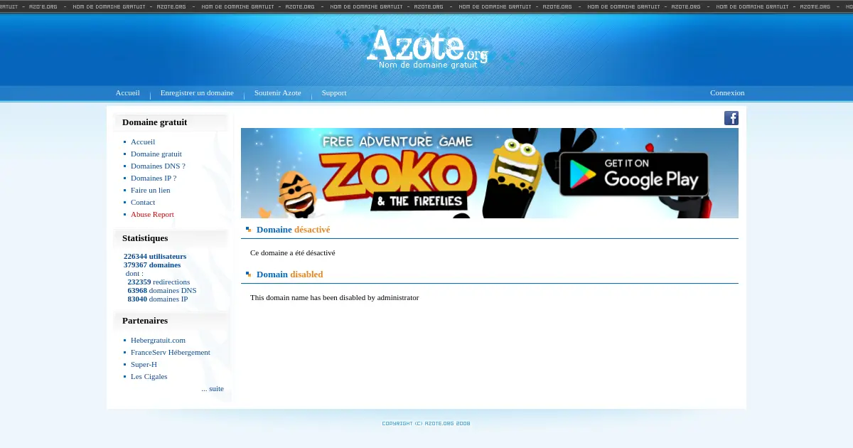 Website preview for cool.fr.nf