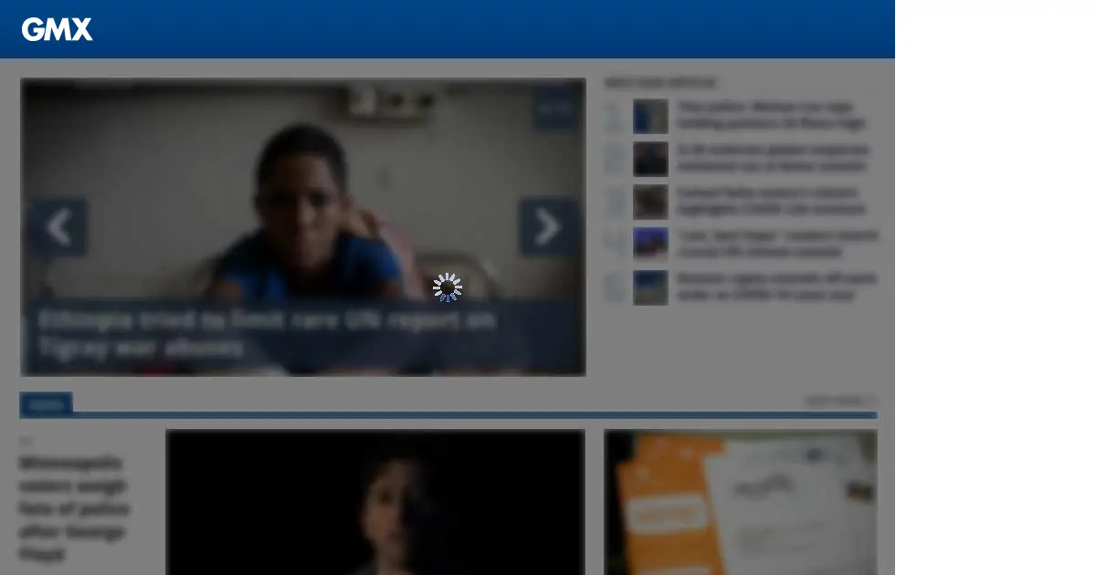 Website homepage preview for gmx.us