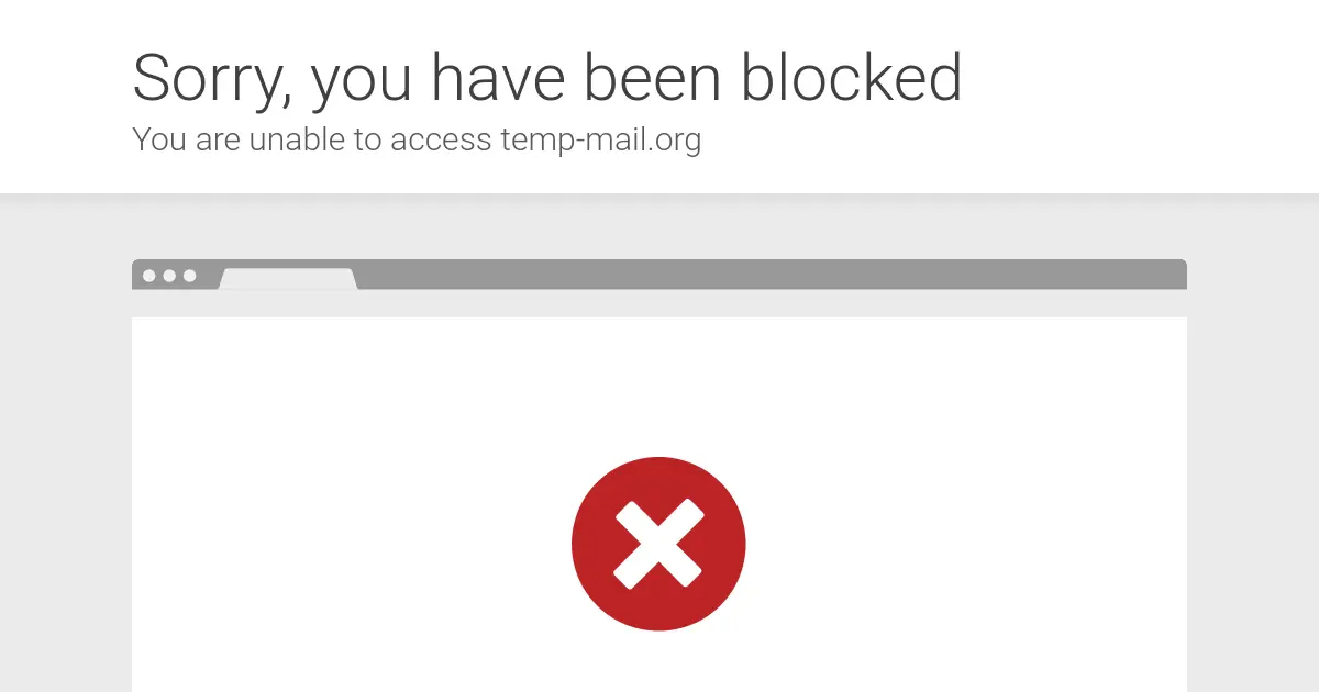 Website homepage preview for temp-mail.org